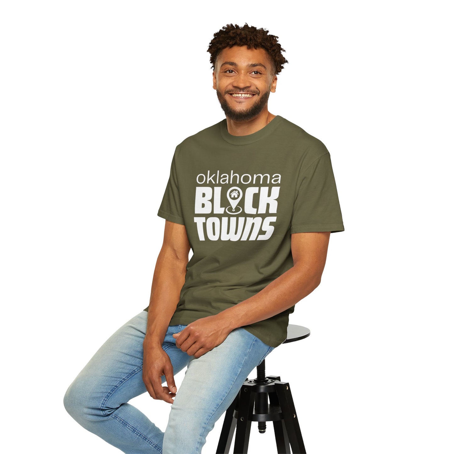 Oklahoma Black Towns Unisex Garment-Dyed T-shirt