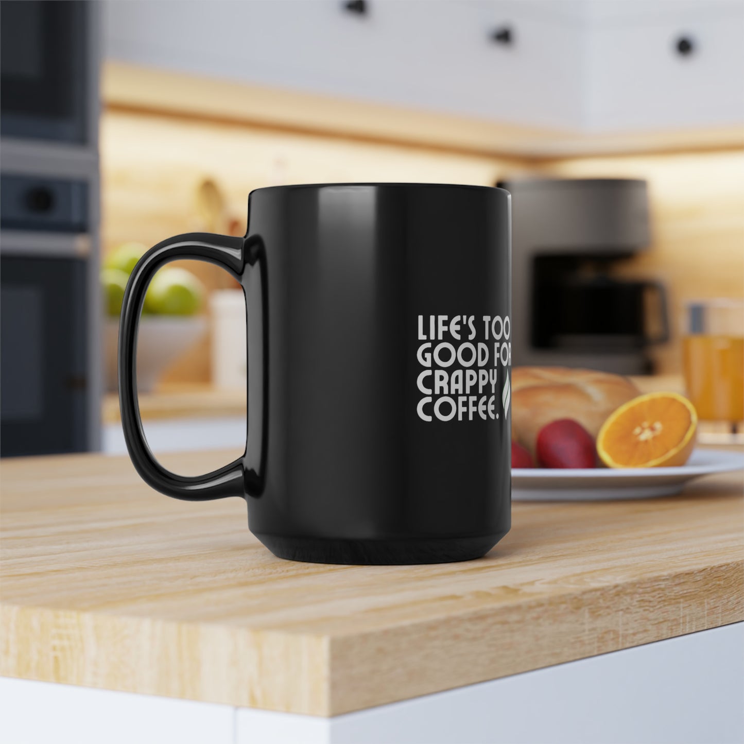 Black Mug, 15oz